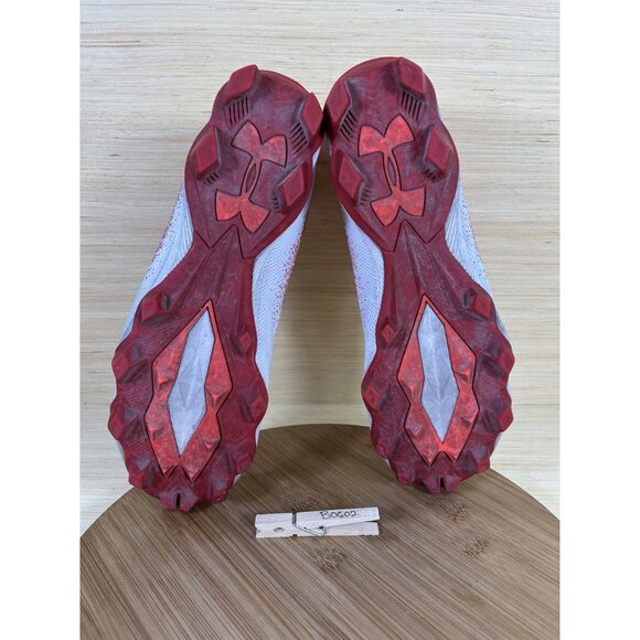 Under Armour Spotlight Franchise RM 2.0 Red White Football Cleats Mens 11 - Picture 8 of 8